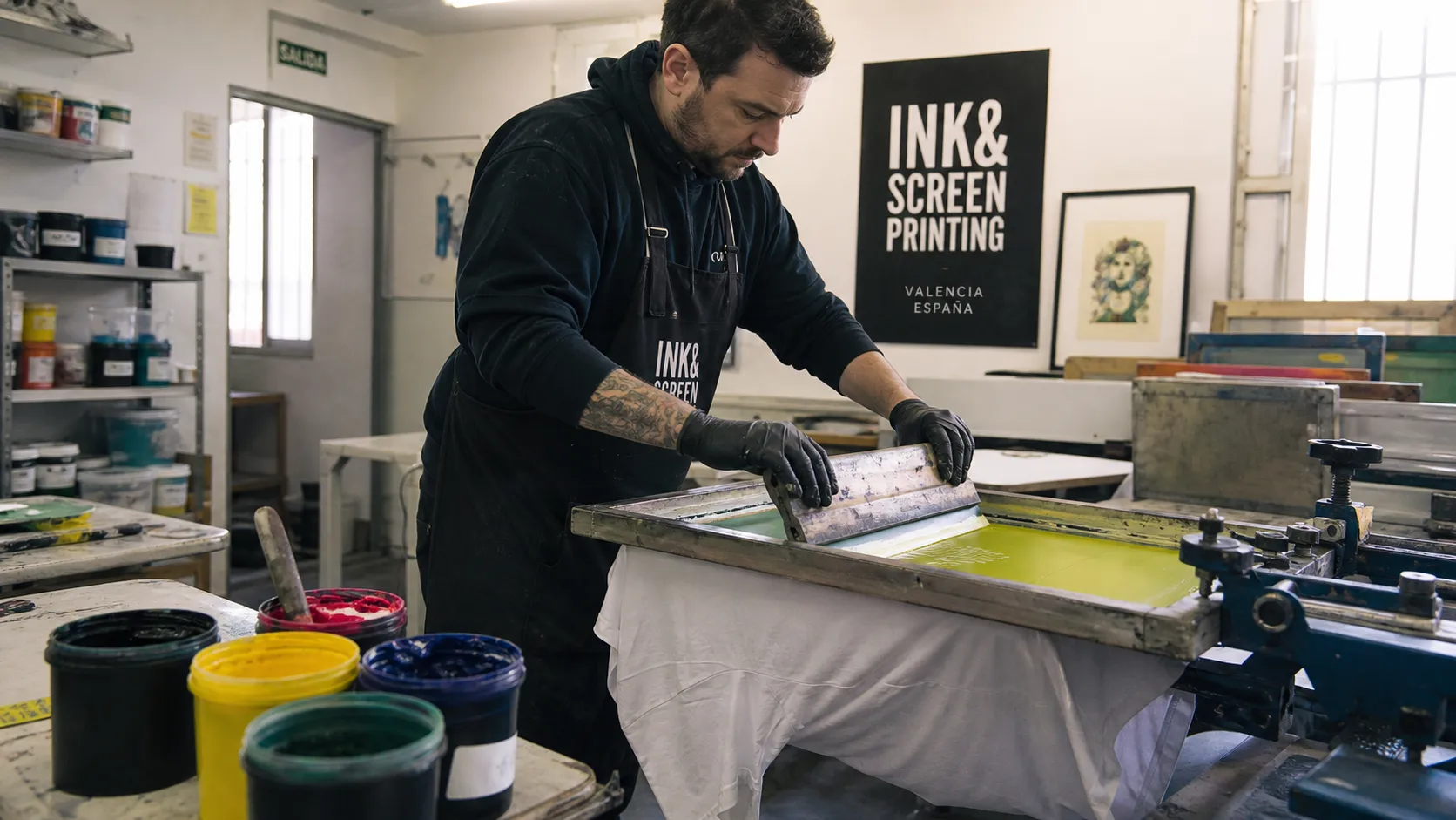 Serigrafía en taller